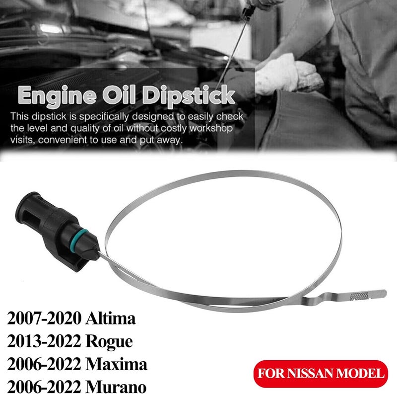 E-Vniko مؤشر مستوى زيت ناقل الحركة CVT متوافق مع نيسان ألتيما 2007-2020 | روج 2013-2022 | ماكسيما مورانو 2006-2022 بديل لمؤشر مستوى الزيت 31086-JA00A - Image 2